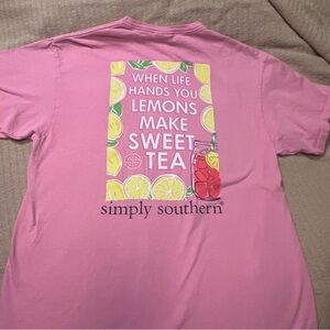 SOLD Simply Southern Pink Short Sleeve Tee